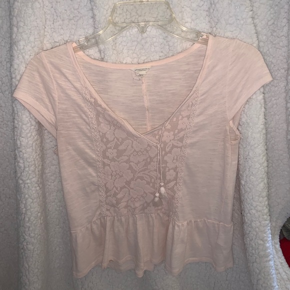baby pink peplum top - Picture 2 of 4